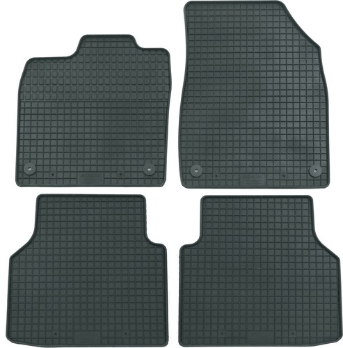 Gummimatten teile schwarz - gummimatten, 4-teile