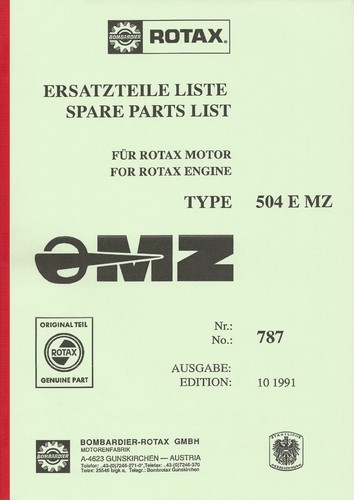 Ersatzteileliste für rotax - für,
