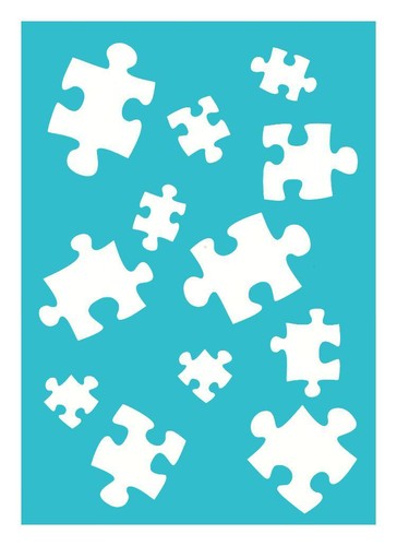 Schablone puzzle puzzleteile - puzzle,