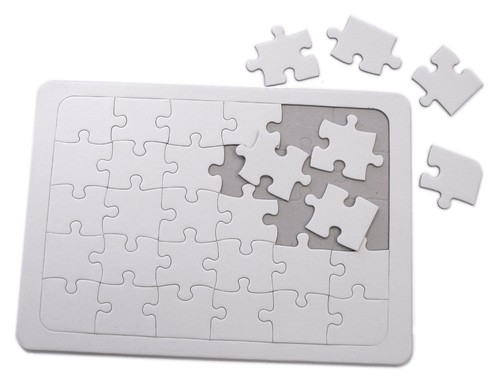 Leeres puzzlespiel teile - puzzlespiel,