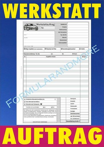 Werkstattkarte - ,